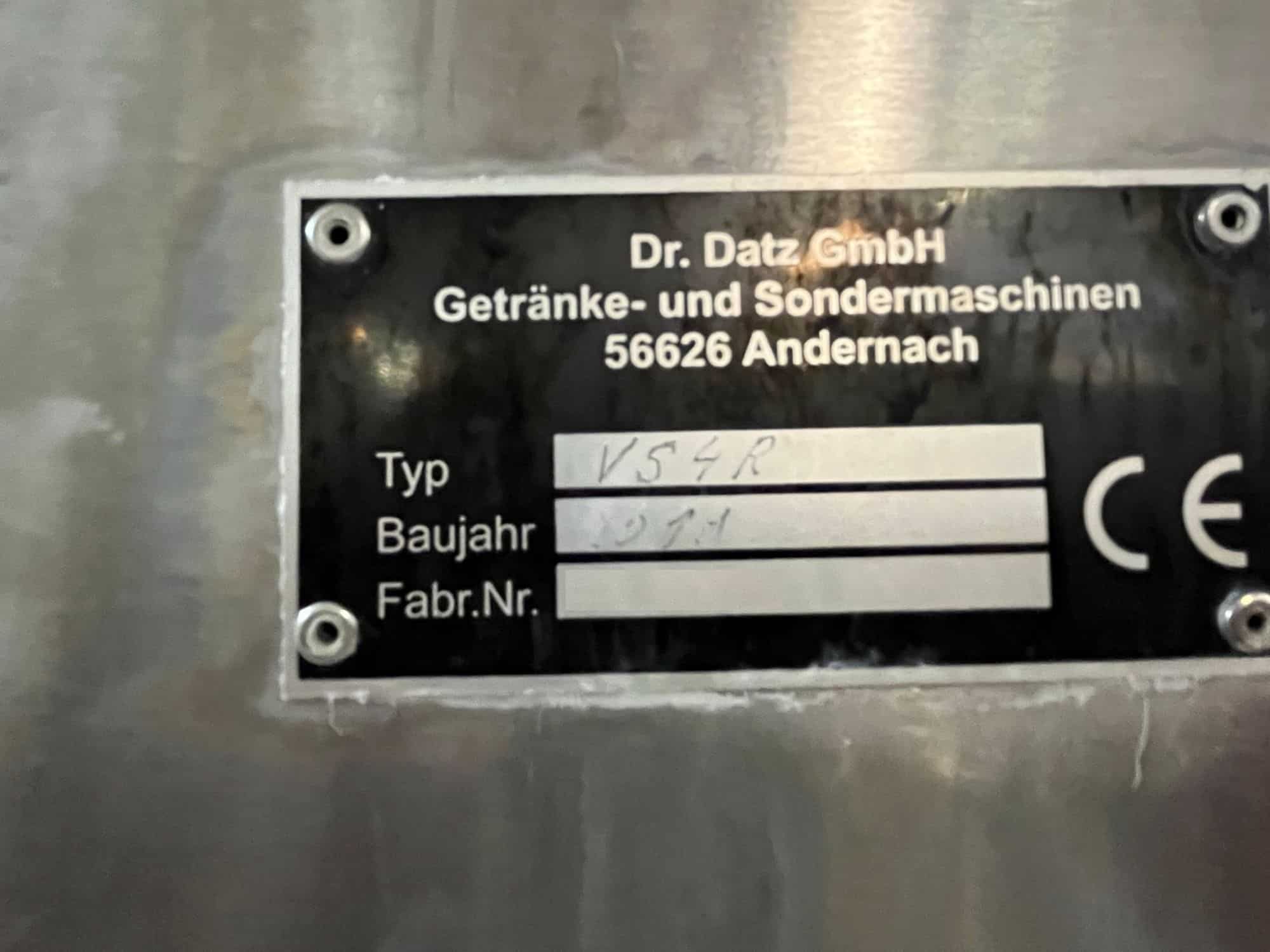 Targa dati della Dr Datz GmbH Getränke- und Sondermaschinenbau VS4R