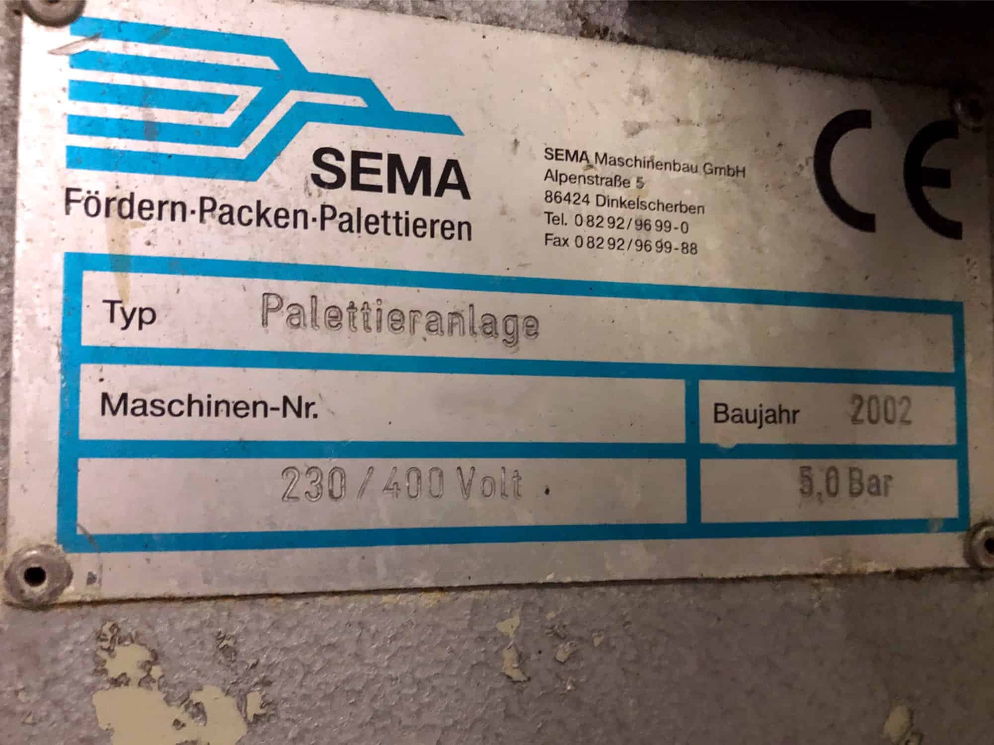 Targa dati of SEMA 5242-02