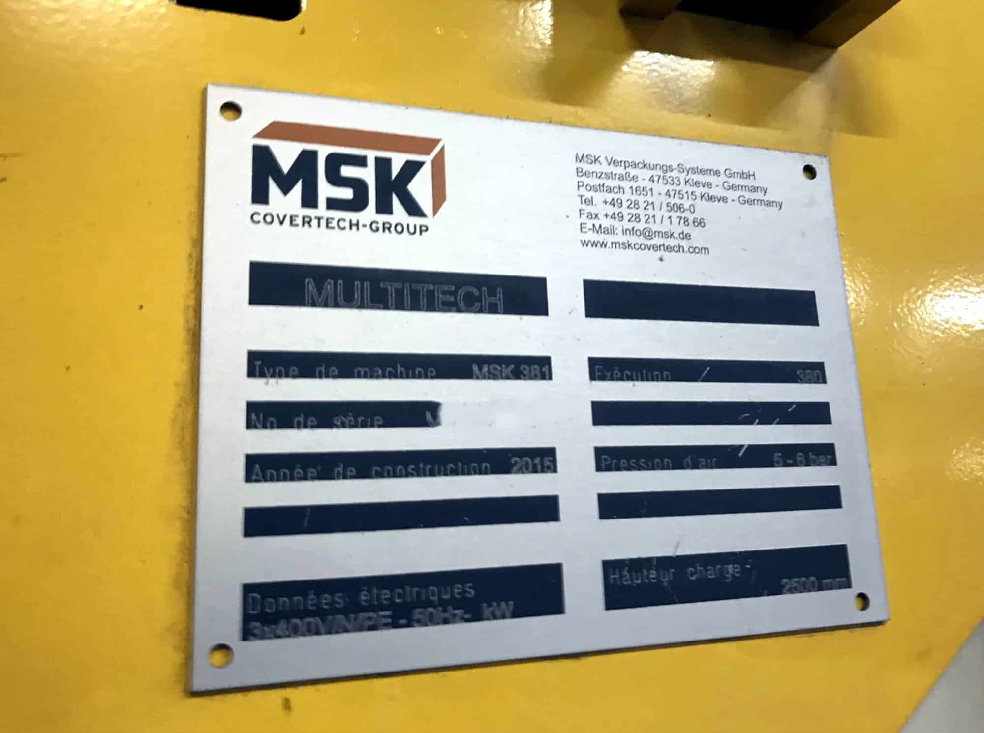 Dati Targa di MSK MSK 381 